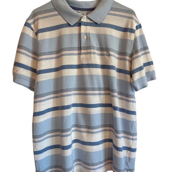 Brooks Brothers Slim Fit Performance Polo Striped Spring Colors XL - Picture 1 of 10